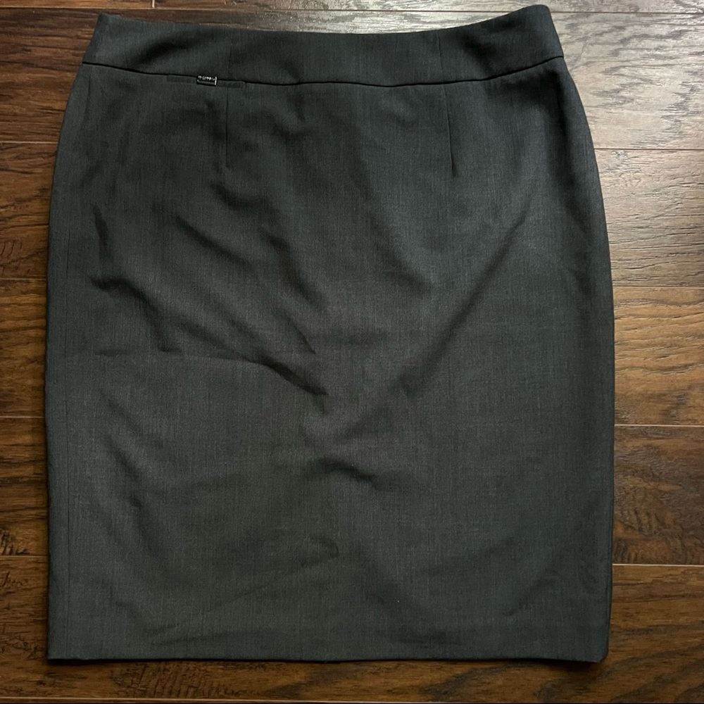 Calvin Klein Dark Gray Pencil Skirt 14